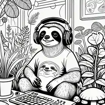 Sample coloring page design
