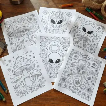Sample coloring page design