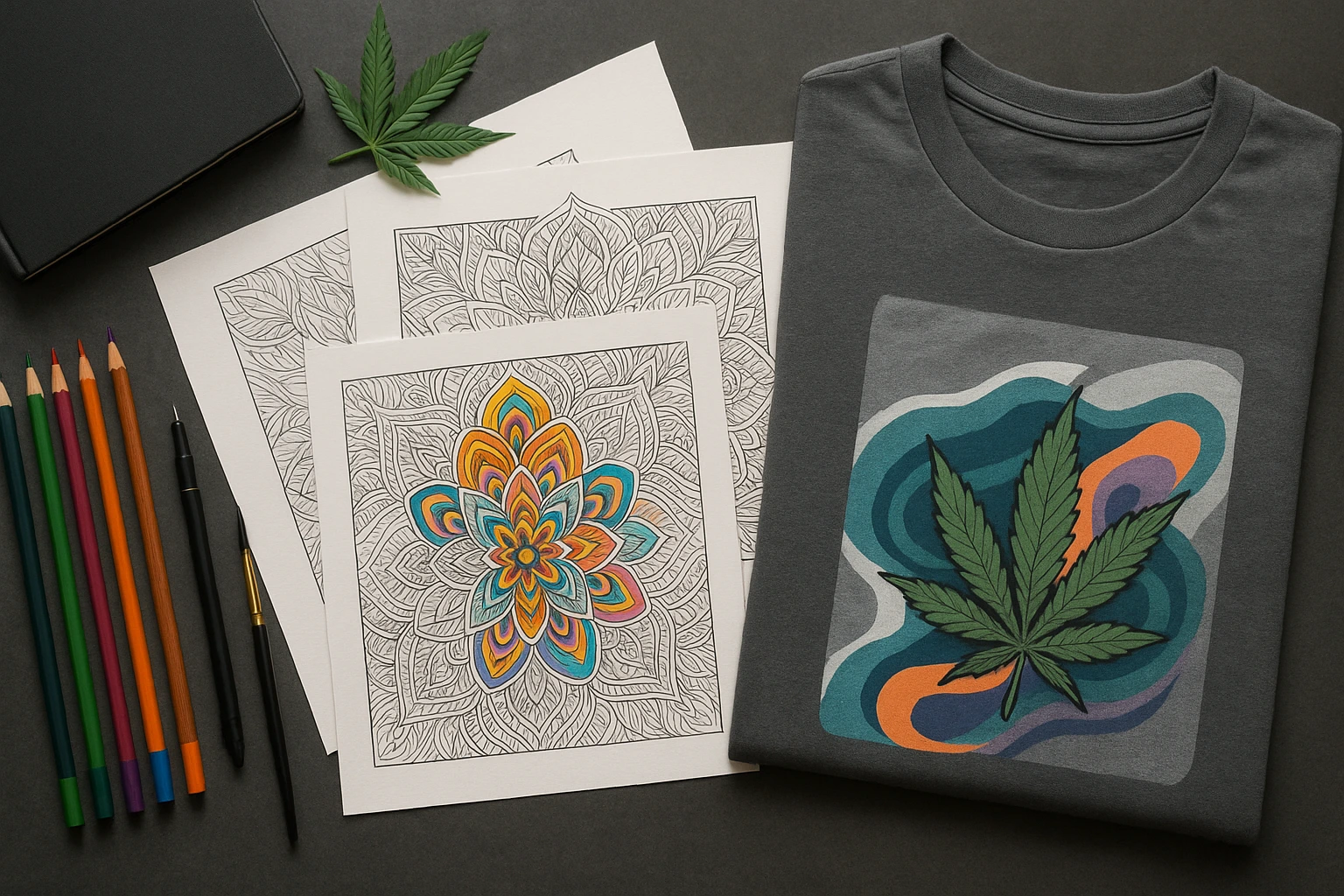 A creative and relaxing 420-themed design