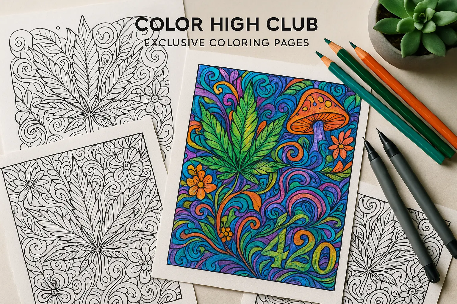 Color High Club Coloring Pages